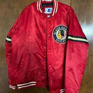 NWOT Chicago Blackhawks Starter Jacket